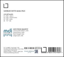 Giorgio Netti (born 1963), ciclo dell'assedio mit vier Stücken. MDI String Quartet. Enthält ein minimalistisches Logo.