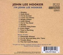 John Lee Hooker: I'm John Lee Hooker, CD