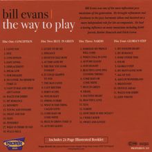 Bill Evans (Piano) (1929-1980): The Way To Play, 4 CDs