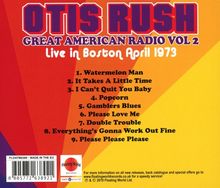 Otis Rush: Great American Radio Vol.2: Live In Boston 1973, CD