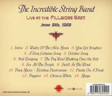 The Incredible String Band: Live At The Fillmore East 1968, CD