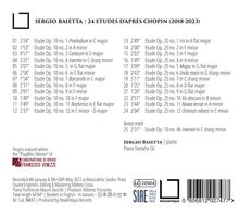 Sergio Baieta - 24 Preludes d'apres Chopin, CD