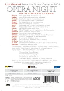 Opera Night (Livekonzert aus der Kölner Oper 2005), DVD
