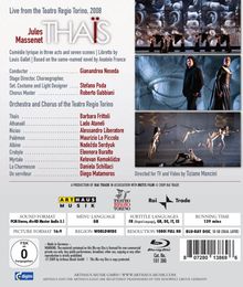 Jules Massenet (1842-1912): Thais, Blu-ray Disc