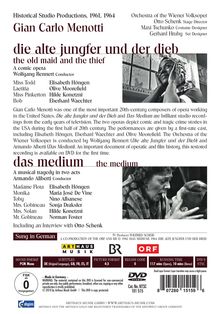 Gian-Carlo Menotti (1911-2007): Die alte Jungfer und der Dieb (in dt.Spr.), DVD