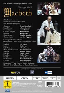 Giuseppe Verdi (1813-1901): Macbeth, DVD