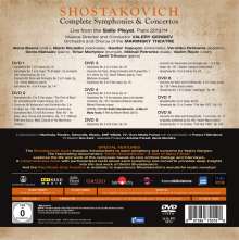 Dmitri Schostakowitsch (1906-1975): Sämtliche Symphonien und Konzerte, 8 DVDs