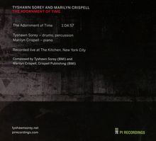 Tyshawn Sorey &amp; Marilyn Crispell: The Adornment Of Time: Live At The Kitchen New York 2018, CD