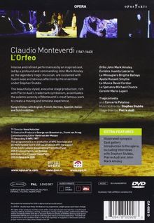 Claudio Monteverdi (1567-1643): L'Orfeo, 2 DVDs