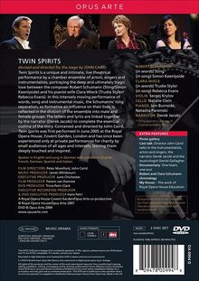 Robert Schumann (1810-1856): Twin Spirits - Portraying the Love of Robert &amp; Clara, 2 DVDs
