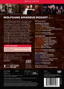 Wolfgang Amadeus Mozart (1756-1791): 3 Opern (Royal Opera House Covent Garden), 5 DVDs