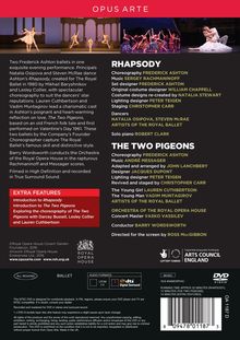 The Royal Ballet: Frederick Ashton's Rhapsody / The Two Pigeons, DVD
