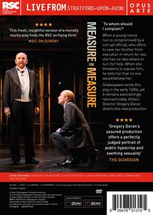 William Shakespeare: Measure for Measure, DVD