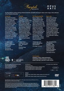 "Fairytale Ballets" und "Opus Arte" sind zentrale Titel. Darin sind Beschreibungen zu "Cinderella", "Coppélia", "The Sleeping Beauty" und "Swan Lake".
