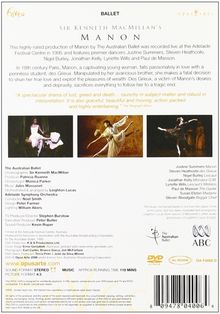 Australian Ballet:Manon ((Massenet), DVD