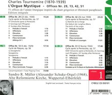 Charles Tournemire (1870-1939): L'Orgue Mystique Vol.1, CD