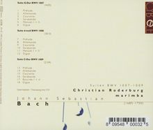 Johann Sebastian Bach (1685-1750): Cellosuiten BWV 1007-1009 arrangiert für Marimba, CD