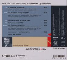 Erich Itor Kahn (1905-1956): Klavierwerke, Super Audio CD