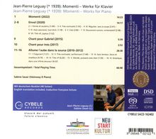 Jean-Pierre Leguay (geb. 1939): Klavierwerke "Momenti", Super Audio CD