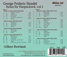 Georg Friedrich Händel (1685-1759): Cembalosuiten Vol.1, 2 CDs