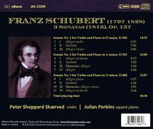 Franz Schubert (1797-1828): Violinsonaten D.384,385,408 (Sonatinen für Violine &amp; Klavier), CD