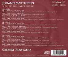 Johann Mattheson (1681-1764): Cembalosuiten Nr.1-12, 3 CDs