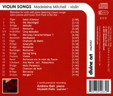 Madeleine Mitchell - Violin Songs, CD