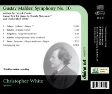Gustav Mahler (1860-1911): Symphonie Nr.10 (Fassung nach Cooke) für Klavier, CD