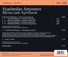 Vyacheslav Artyomov (geb. 1940): A Sonata of Meditations für Percussion Ensemble, CD