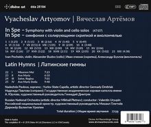 Vyacheslav Artyomov (geb. 1940): Symphonie "In Spe" für Violine,Cello,Orchester, CD