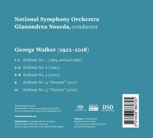 George Walker (1922-2018): Sinfonias Nr.1-5, Super Audio CD
