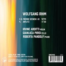 Wolfgang Rihm (1952-2024): Fremde Szenen I-III für Klaviertrio, CD