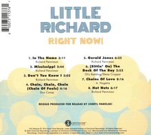 Little Richard: Right Now!, CD