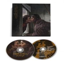 "MOONSPELL - From Down Below" steht oben. Zwei sich küssende Personen an einem Fenster, mit CDs darunter.