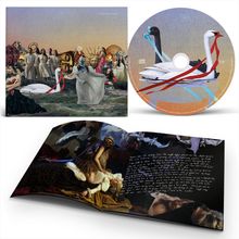 Cover mit "Melee Swan Empire" oben. CD zeigt weiße und schwarze Schwäne mit roten Bändern. Das Booklet hat kunstvolle Bilder.