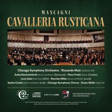 Pietro Mascagni (1863-1945): Cavalleria Rusticana, CD