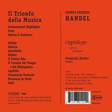 Georg Friedrich Händel (1685-1759): Instrumentalmusiken aus Opern &amp; Oratorien - "Il Trionfo della Musica", CD