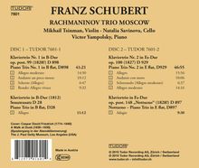 Franz Schubert (1797-1828): Klaviertrios Nr.1 &amp; 2, 2 CDs