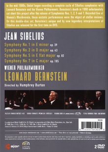 Jean Sibelius (1865-1957): Symphonien Nr.1,2,5,7, 2 DVDs