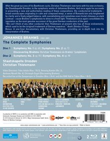 Johannes Brahms (1833-1897): Symphonien Nr.1-4, 2 Blu-ray Discs