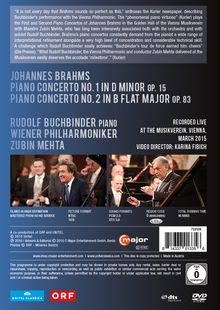 Johannes Brahms (1833-1897): Klavierkonzerte Nr.1 &amp; 2, DVD