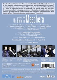 Giuseppe Verdi (1813-1901): Un Ballo in Maschera, DVD