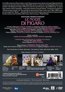 Wolfgang Amadeus Mozart (1756-1791): Die Hochzeit des Figaro, 2 DVDs