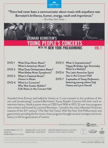 Leonard Bernstein - Young People's Concerts with the New York Philharmonic Vol.1, 7 DVDs