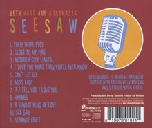 Beth Hart &amp; Joe Bonamassa: Seesaw (Limited Edition), 1 CD und 1 DVD