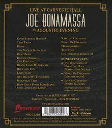 Joe Bonamassa: Live At Carnegie Hall: An Acoustic Evening, Blu-ray Disc