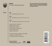 Johann Sebastian Bach (1685-1750): Matthäus-Passion BWV 244, 3 Super Audio CDs