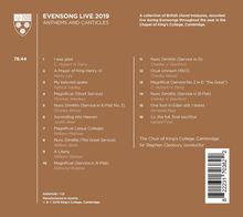King's College Choir Cambridge - Evensong Live 2019, CD