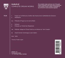 Maurice Durufle (1902-1986): Sämtliche Orgelwerke, CD