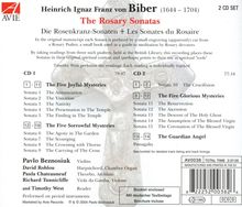 Heinrich Ignaz Biber (1644-1704): Rosenkranz-(Mysterien-)Sonaten Nr.1-16, 2 CDs